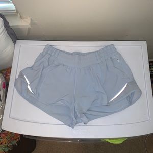 Light blue hotty hot lululemon shorts